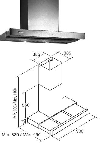 HOTA INOX RETRACTABILA X-TEND VL3 BL  900mm